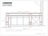 Plan façade pharmacie des Jacobins